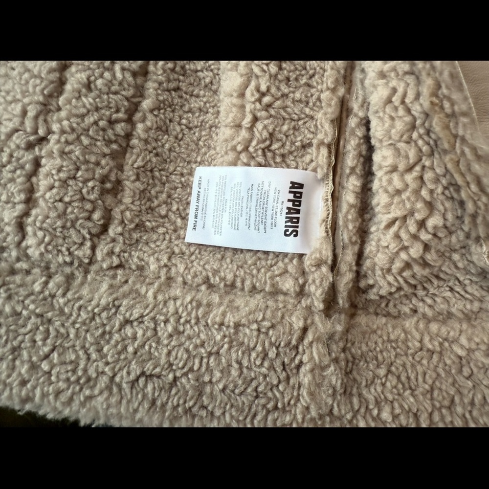 Apparis Jay Faux Leather & Faux Shearling Moto Jacket - Picture 4 of 8